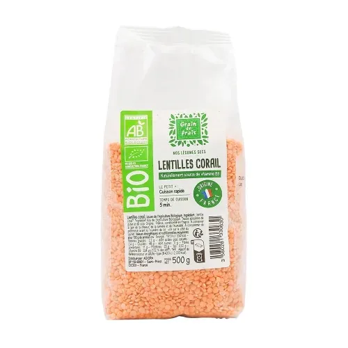 LENTILLE CORAIL FRANCE GDF BIO 500G