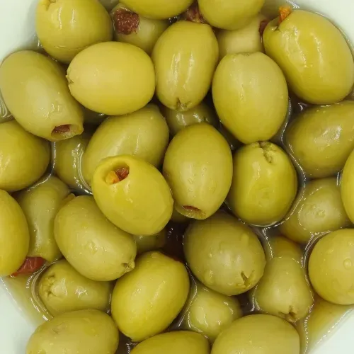OLIVE VERTE FARCIE TOMATE SECHEE BTE 2 * 5KG GRECE