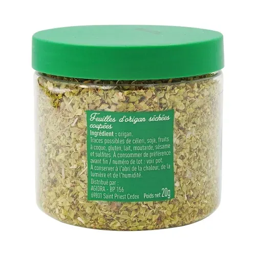 ORIGAN FEUILLE POT PET 20 gr Bédros/CT 12