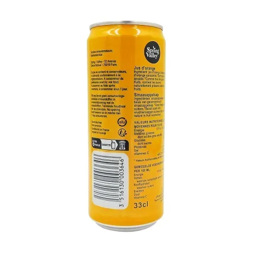 100% JUS D'ORANGE CANETTE 33CL