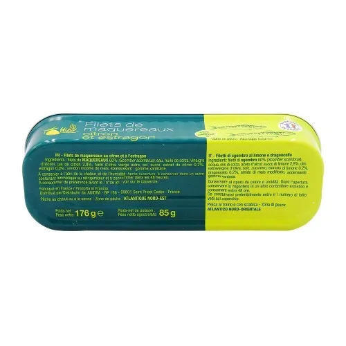 FILET MAQUEREAUX CITRON ESTRAGON 176GR