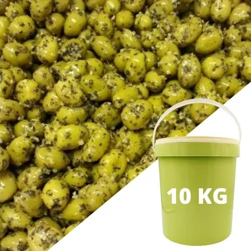 OLIVE CASSEE BASILIC 16/18 SEAU 10KG