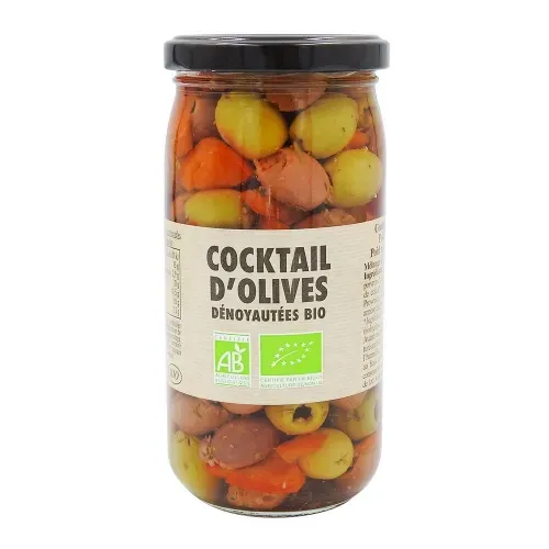 COCKTAIL OLIVES DENOY BIO POT 37CL