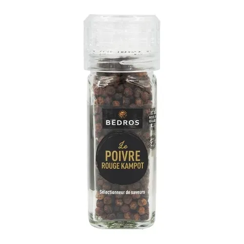 POIVRE KAMPOT ROUGE MOULIN 49gr Bédros/CT 10