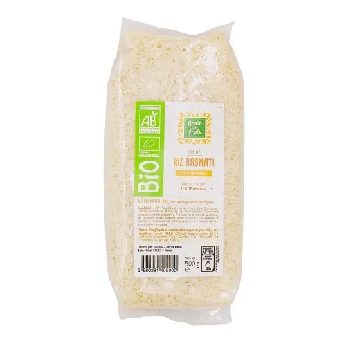 RIZ BASMATI BLANC GDF BIO 500G