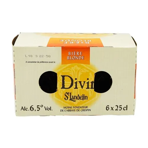 BIERE BLONDE LA DIVINE PACK 6*25CL
