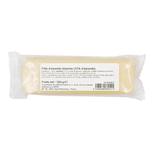 PATE AMANDE BLANCHE 250 GR 33%