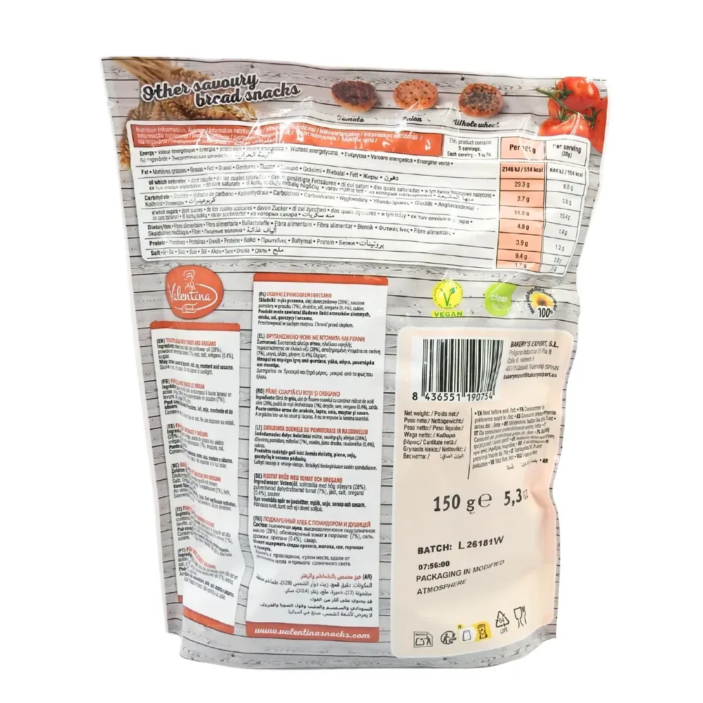 PAIN GRILLE TOMATE 150G