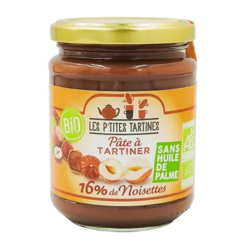PATE A TARTINER BIO SANS HUILE DE PALME 350GR