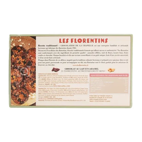 FLORENTINS CHOC LAIT CARAMEL 100G