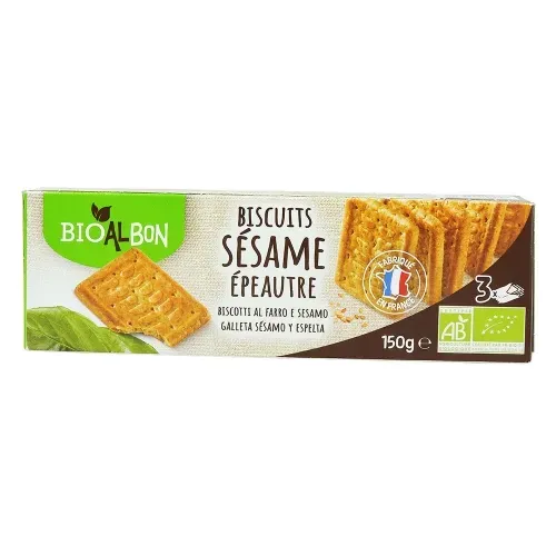 BISCUIT BIO EPEAUTRE SESAME ALBON 150G