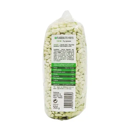 HARICOT FLAGEOLET VERT FRANCE PQT 500 GR