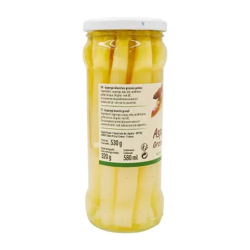 ASPERGES BLANCHES PELEES BOCAL 320gr