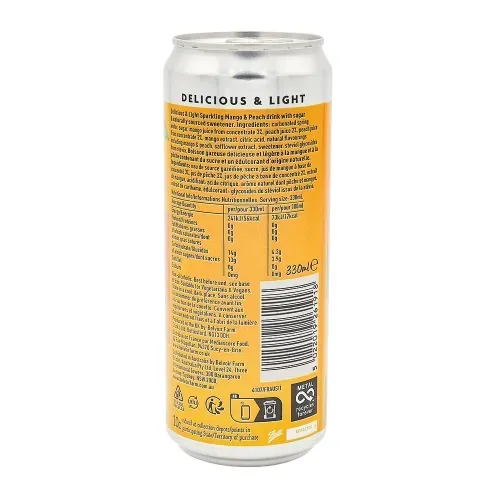 BELVOIR BOISSON MANGUE PECHE 33CL