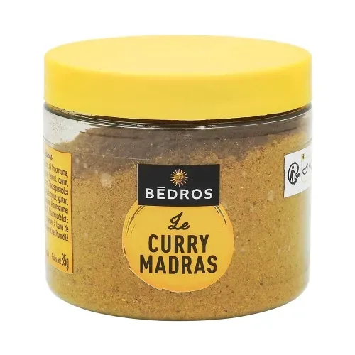 CURRY MADRAS MOULU POT PET 85 gr Bédros/CT 12