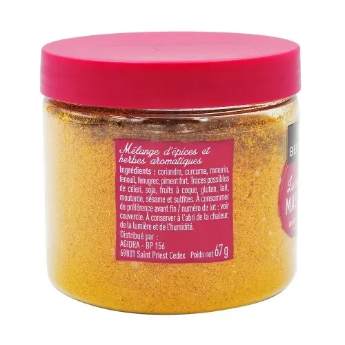 MASSALE mélange d'épice POT PET 67 gr Bédros/CT 12