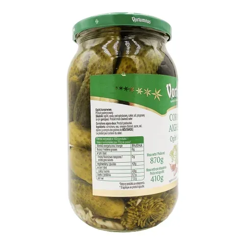 CORNICHONS AIGRE DOUX VORTUMNUS 410GR