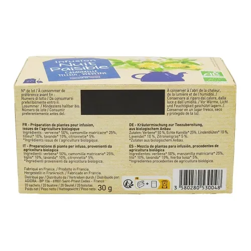 TISANE BIO POUR LA NUIT 20 SACHETS