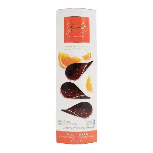 TUILES CHOC NOIR ORANGE 100G