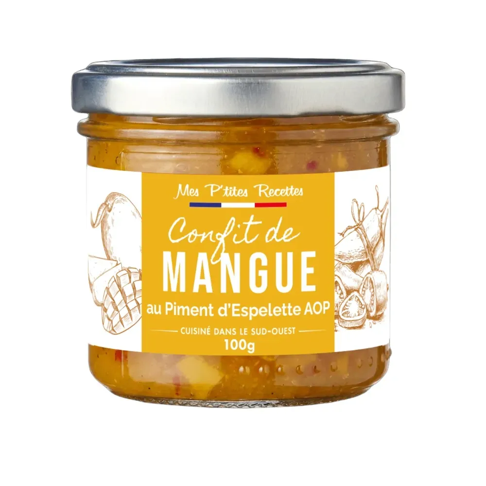CONFIT MANGUE PIMENT D'ESPELETTE 100GR