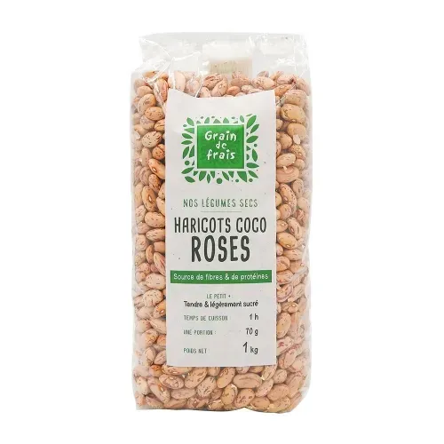 HARICOT COCO ROSE NON-UE PQT 1KG
