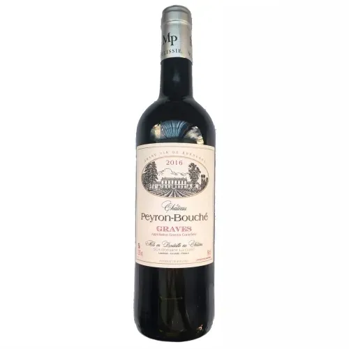 VIN ROUGE AOC GRAVES CHATEAU PEYRON BOUCHE 75CL