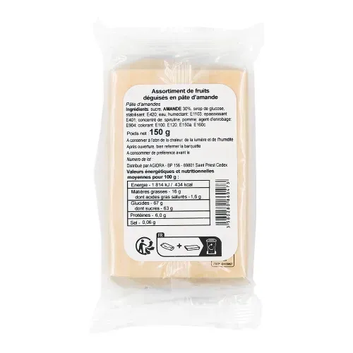 MARZIPAN FRUITS ASSORTIS 150G
