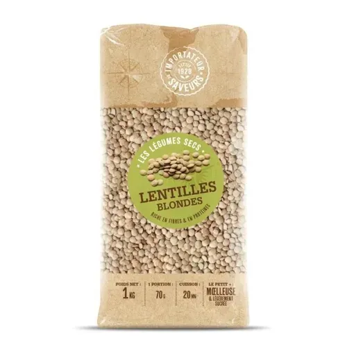 LENTILLE BLONDE CANADA PQT PAV IDS 1 KG