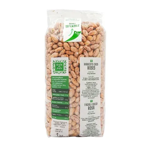 HARICOT COCO ROSE NON-UE PQT 1KG