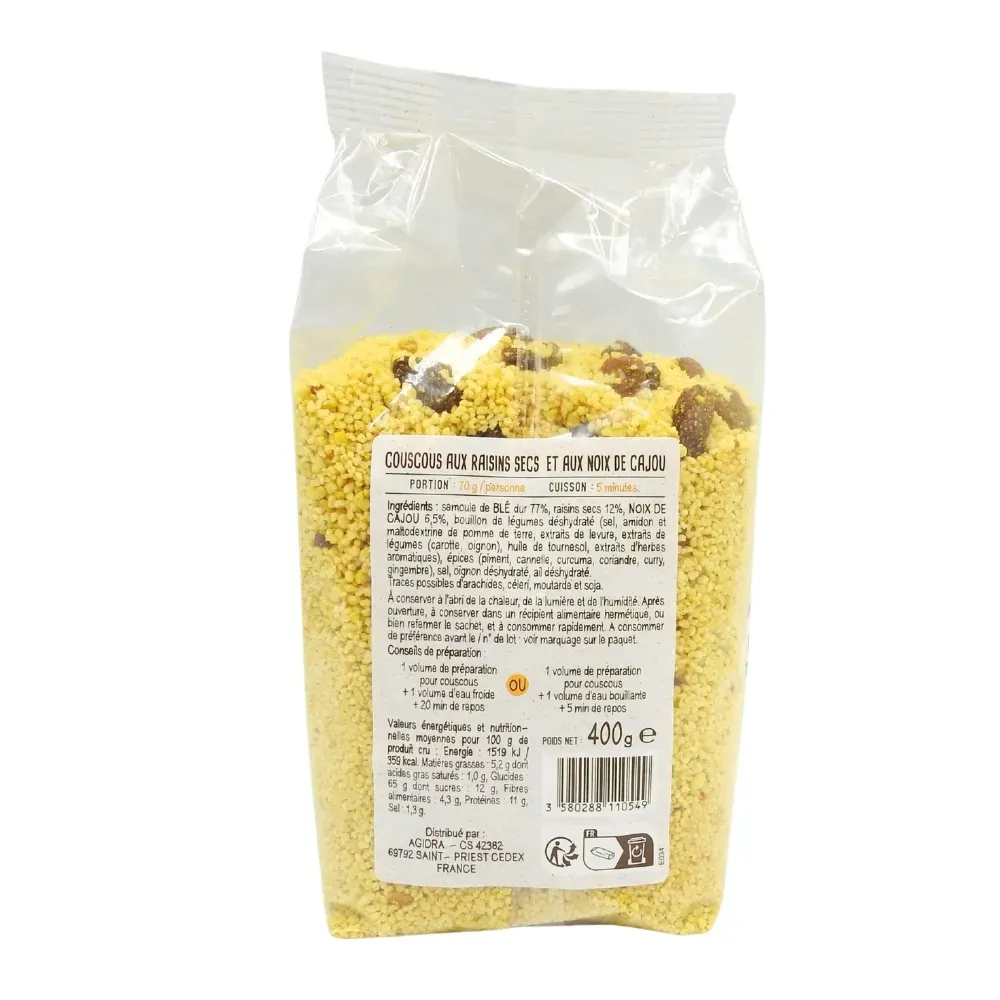 COUSCOUS AUX FRUITS SECS 400g