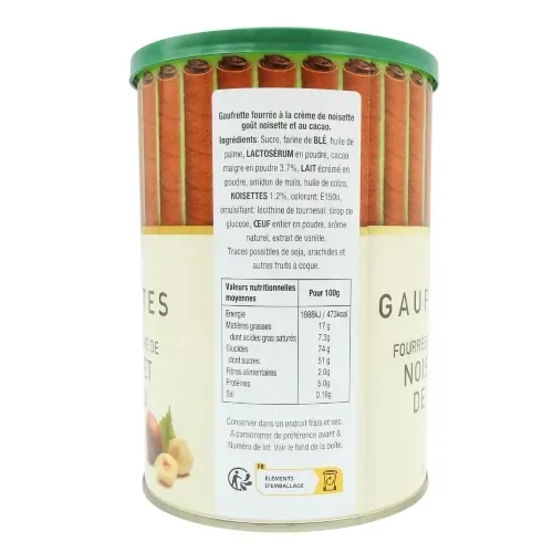 GAUFRETTES NOISETTE CACAO 400g