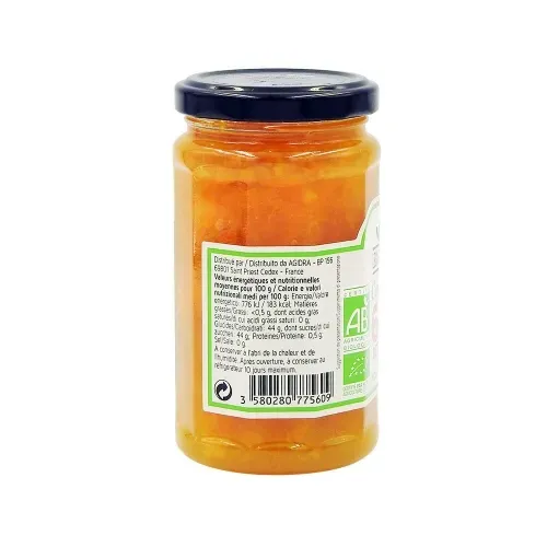 CONFITURE BIO ALLEGEE PECHE 255 GR