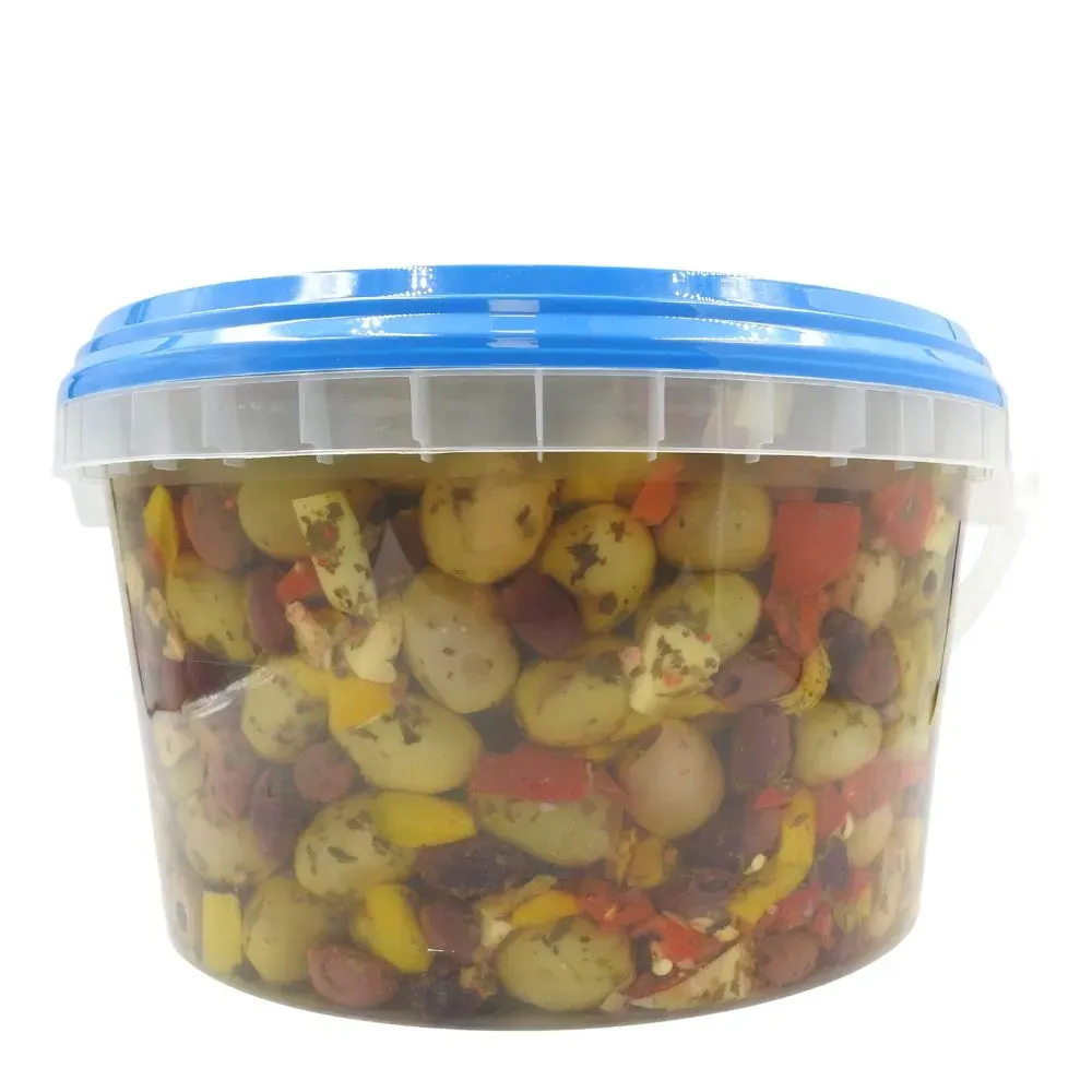 OLIVES VERTES & NOIRES DENOYAUTEES AMALFI SEAU 5KG
