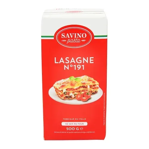 PATE LASAGNE SS OEUFS 500G SAVINO