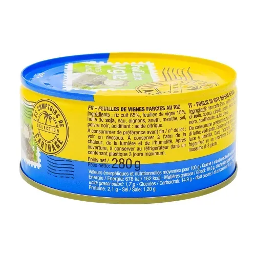 F. VIGNES FARCIES 280GR.LES COMPTOIRS DE CARTHAGE