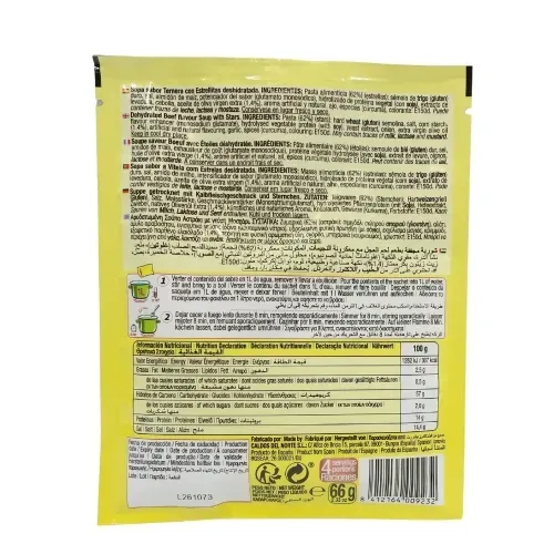 SOUPE DESHYDRATEE BOEUF AVEC ETOILES 66G