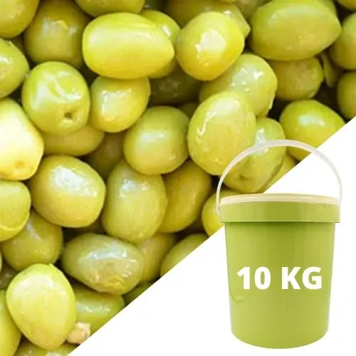 OLIVE VERTE VRAC CASSEE CONFITE 22 SEAU 10KG