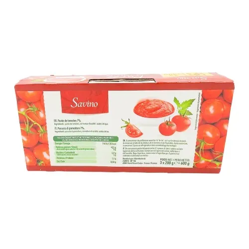 PUREE DE TOMATES SAVINO 3x200G