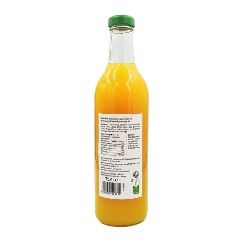 CONCENTRE A DILUER ORANGE CITRON 75CL