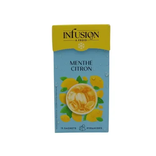 INFUSION FROIDE MENTHE CITRON 15 PYRAMIDES 37,5G