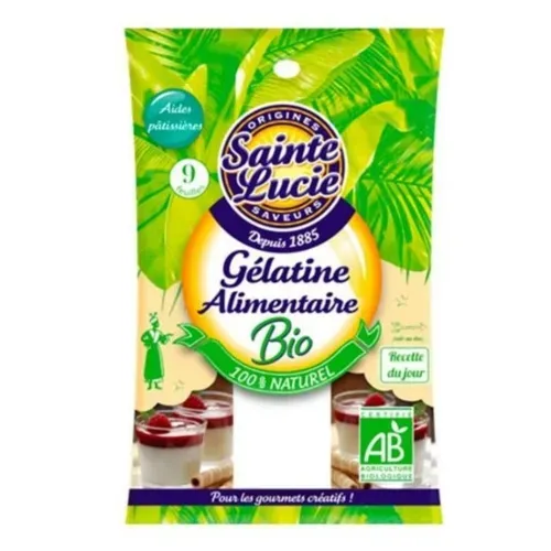 FEUILLES GELATINE BIO ALIMENTAIRE