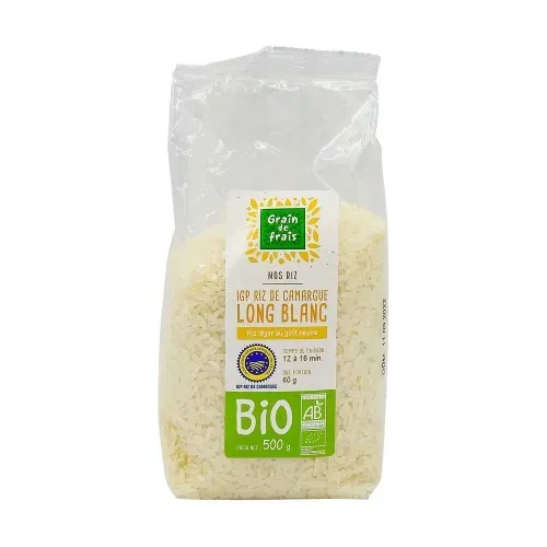 RIZ DE CAMARGUE IGP BIO LONG BLANC 500GR