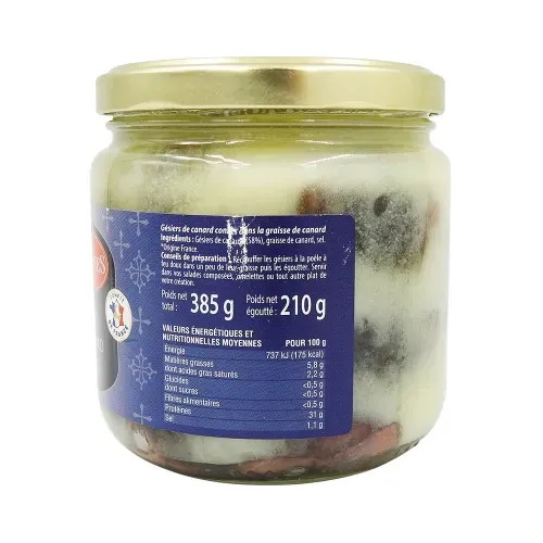 GESIERS DE CANARD CONFITS 385 G