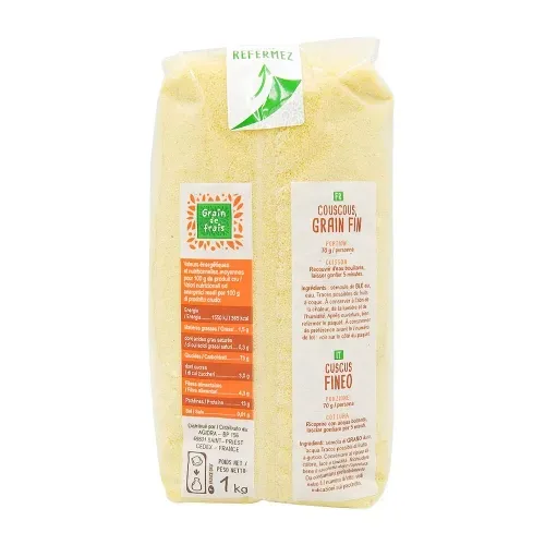 COUSCOUS FIN PQT 1 KG/CT 12 PQT GDF