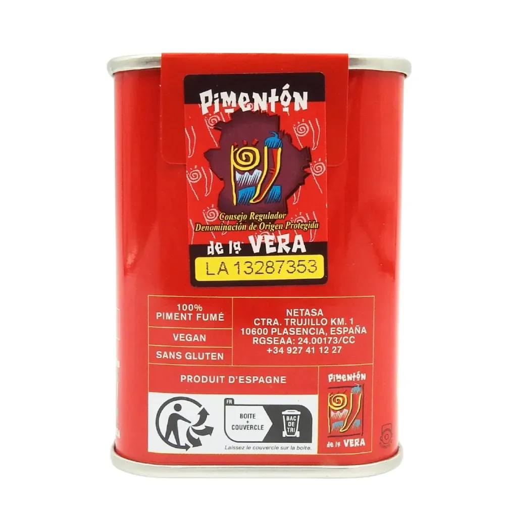 PIMENTON DE LA VERA BOITE FER 70G