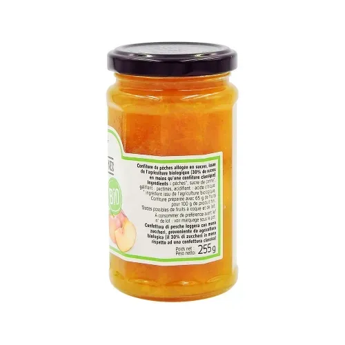 CONFITURE BIO ALLEGEE PECHE 255 GR