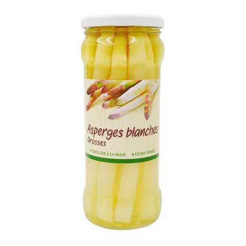 ASPERGES BLANCHES PELEES BOCAL 320gr
