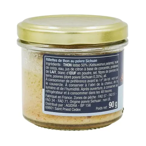RILLETTES DE THON AU POIVRE SICHUAN  90 GR.