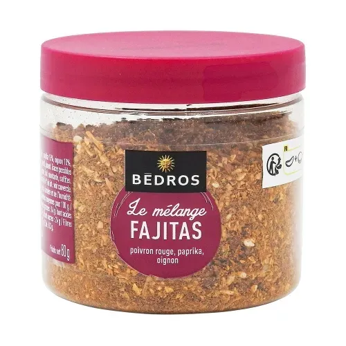 MELANGE FAJITAS POT PET 80gr Bédros/CT 12