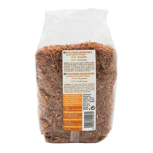 RIZ DE CAMARGUE IGP BIO ROUGE GRAIN DE FRAIS 500g